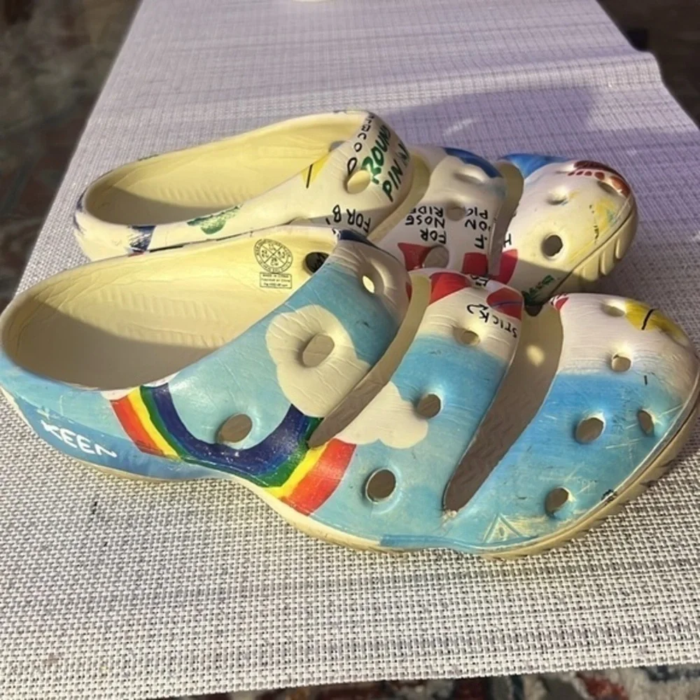Keen x Jerry Garcia Yogui Ltd. Edition Slide Clog Sandal women size 11, men 9.